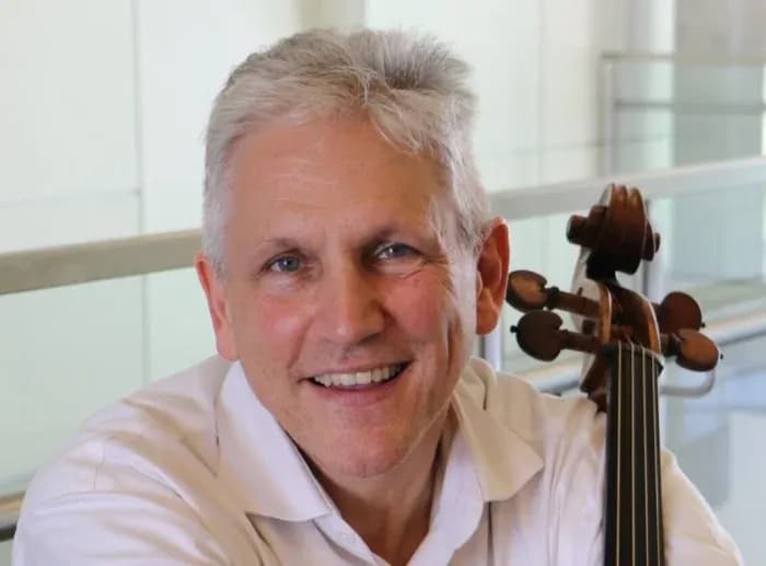Cellist and KSA founder Wesley Baldwin